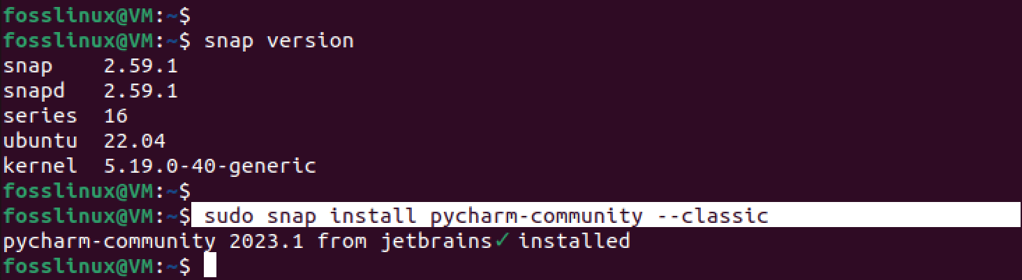 install pycharm on ubuntu