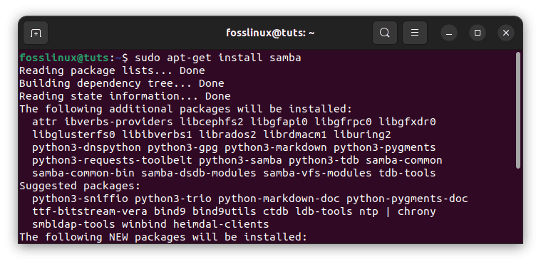 install samba