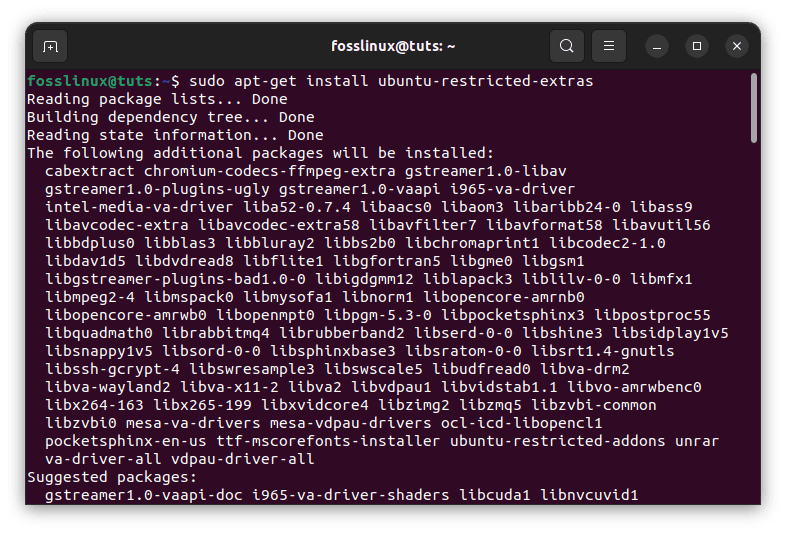 install ubuntu restricted extras