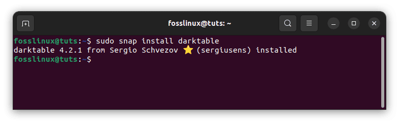 install darktable