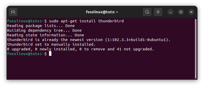 install thunderbird
