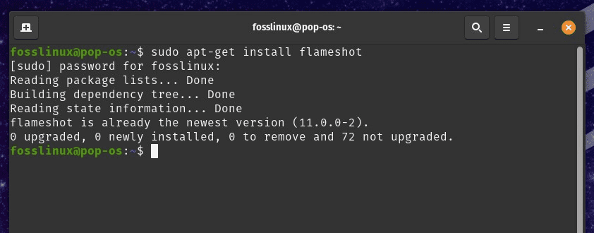Installing Flameshot on Pop!_OS