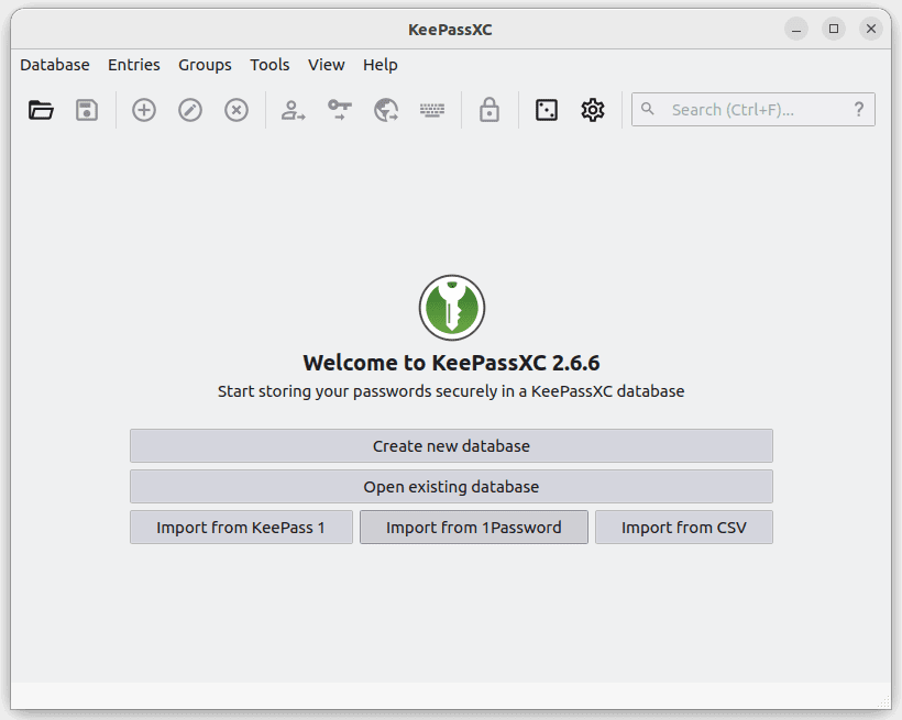 launch keepassxc