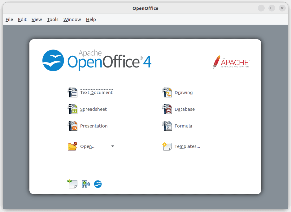 launch openoffice