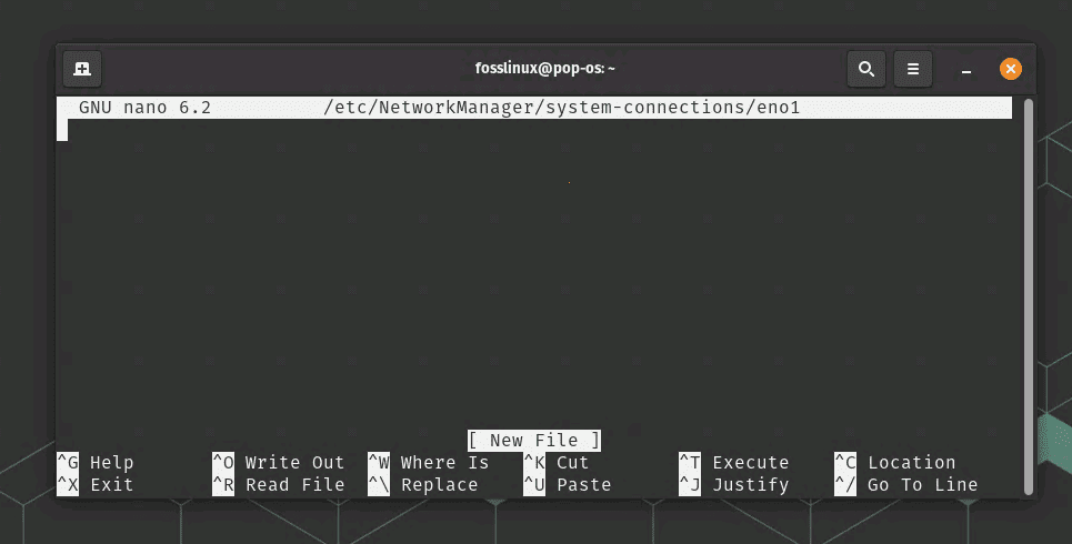 network configuration file