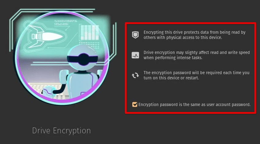 Pop!_OS drive encryption