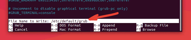 saving grub