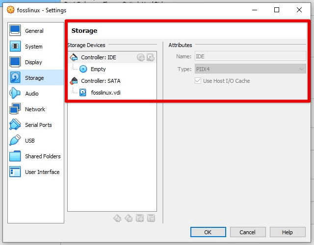 Setting up virtual storage