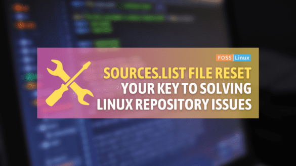 resetting your linux sources.list file