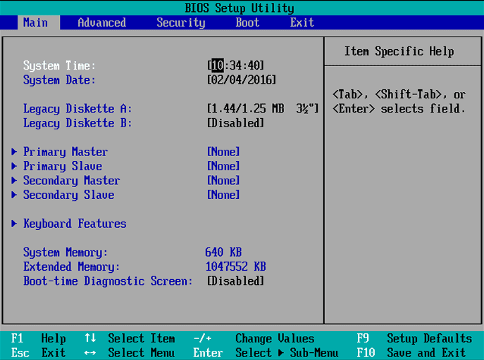 Configuring BIOS for installing Windows