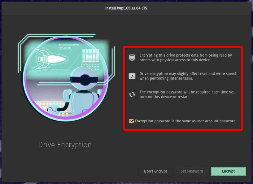 Full disk encryption