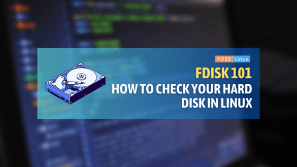 hard disk checks with fdisk