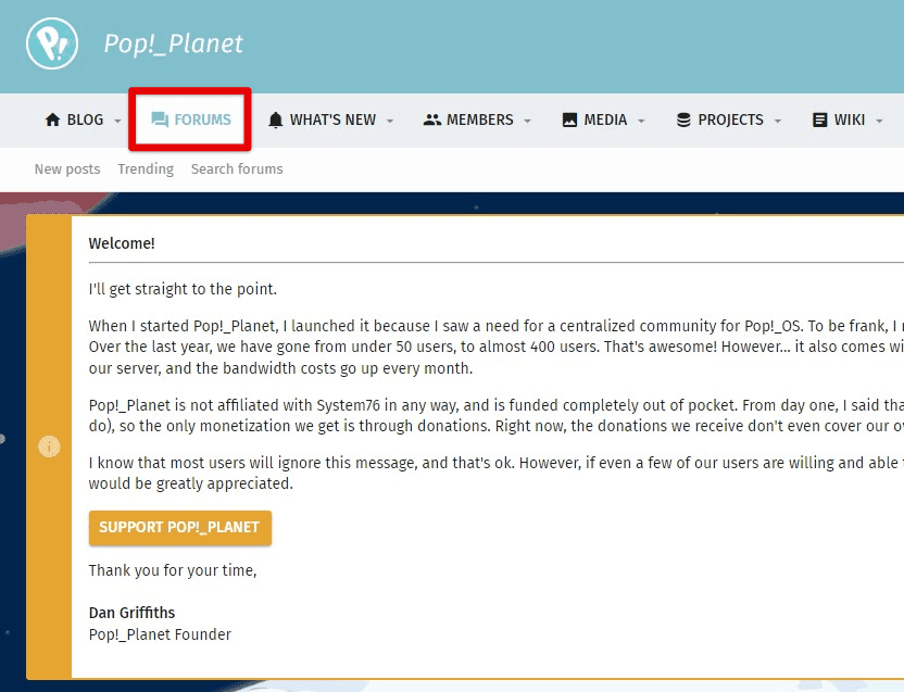 Online forums