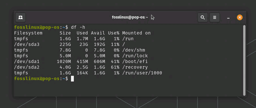 df command usage