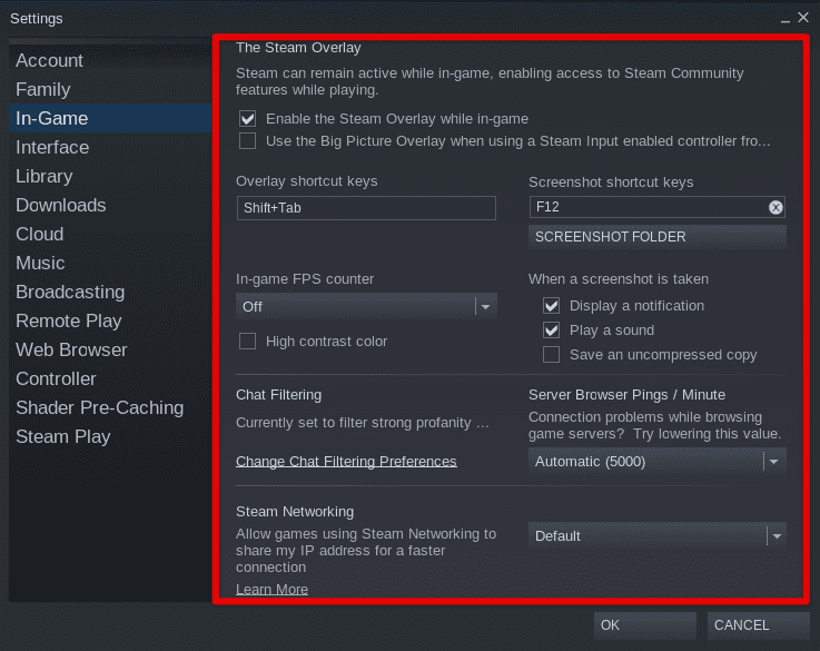 Configuring Steam for optimal performance
