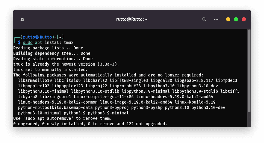 install tmux