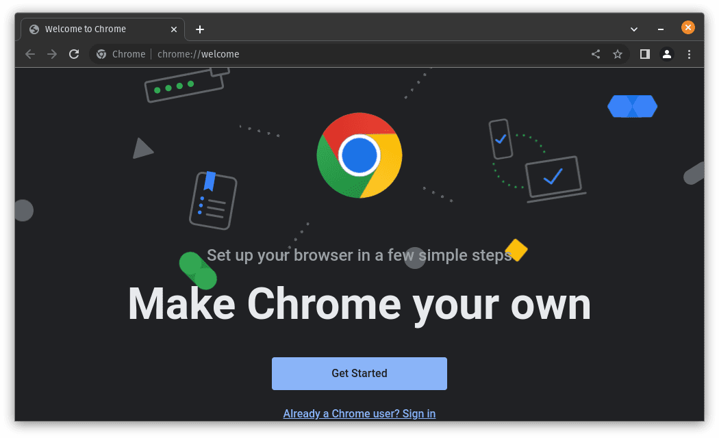 launch google chrome