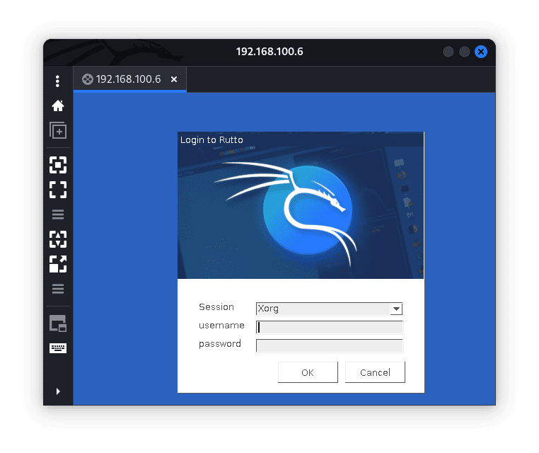 login to another kali linux