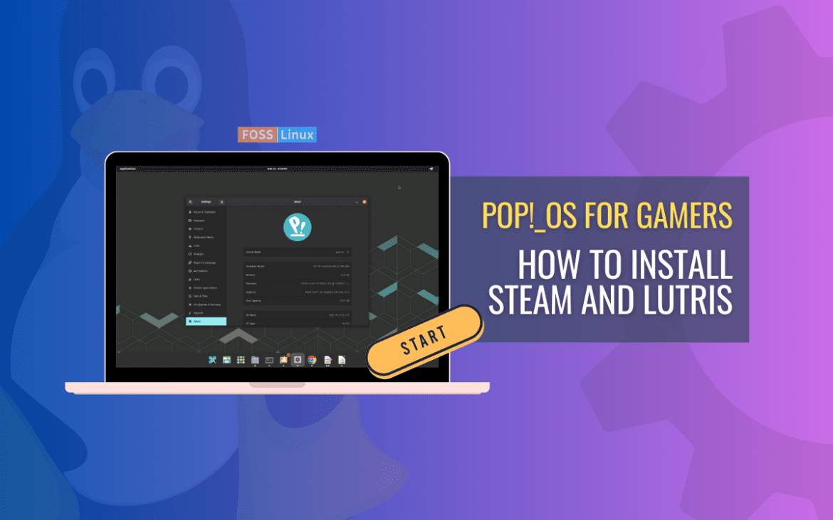 set up steam and lutris on pop! os for gaming