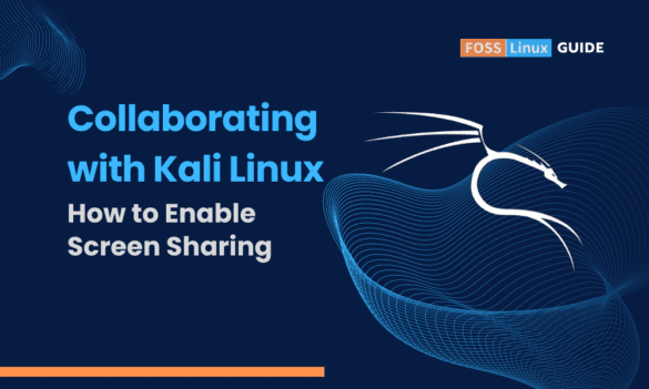 how to enable screen sharing in kali linux