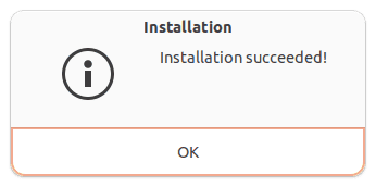 installation process complete