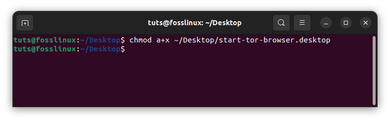 make the desktop shortcut executable