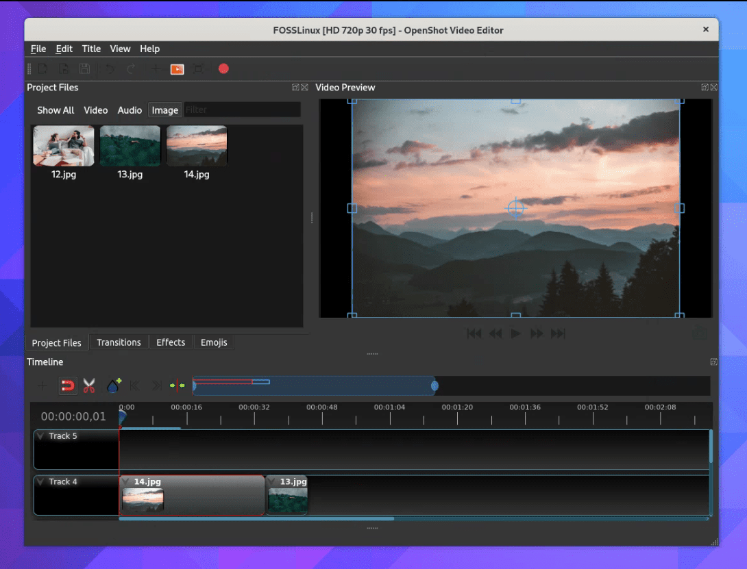 running openshot video editor on fedora linux 38