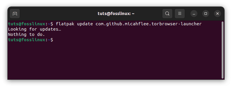 update tor browser