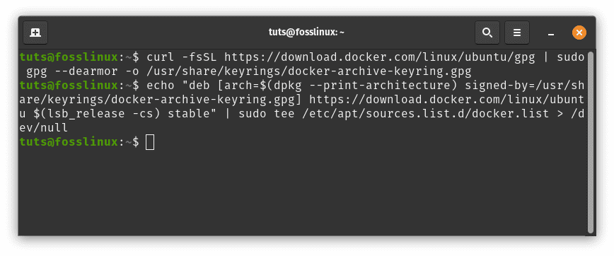 add docker repo