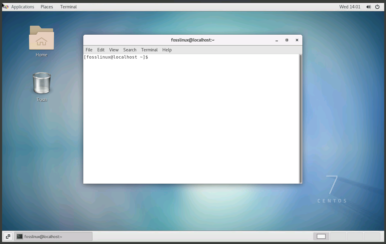 centos linux 7 desktop