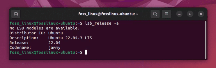 finding ubuntu version using lsb release command