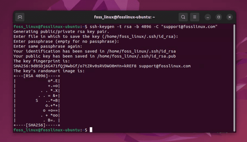 generating ssh key on ubuntu