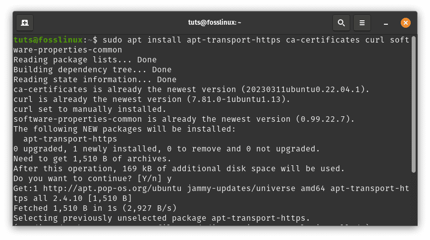 install dependencies