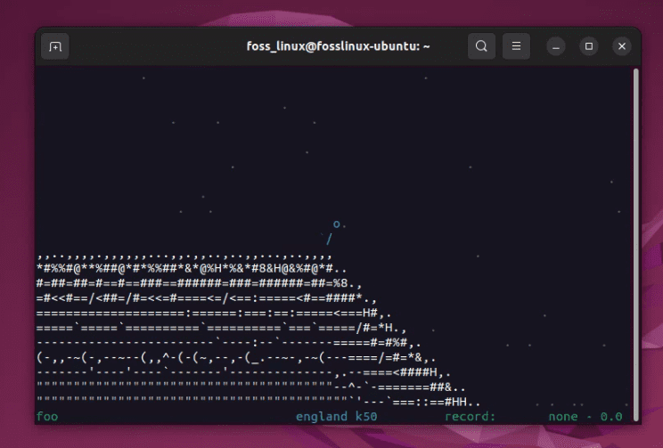 playing asciiportal on ubuntu