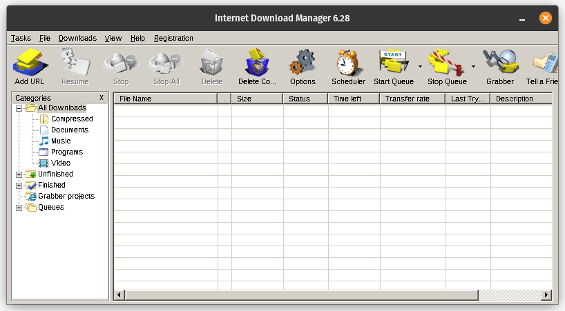 running internet download manager on pop! os
