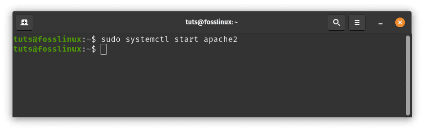 start apache