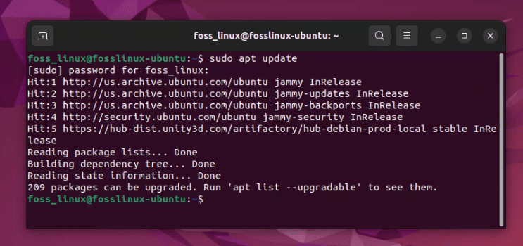 updating repo info on ubuntu 22.04