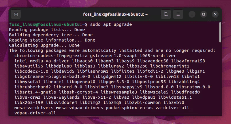 updating ubuntu using command line on ubuntu 22.04