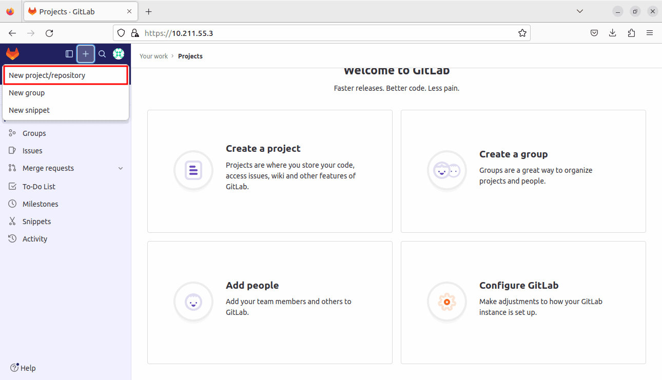 create new project