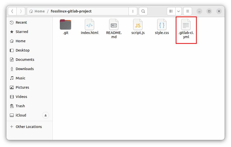 create yml file