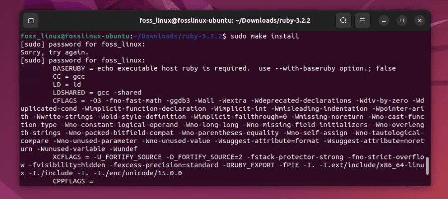 installing ruby