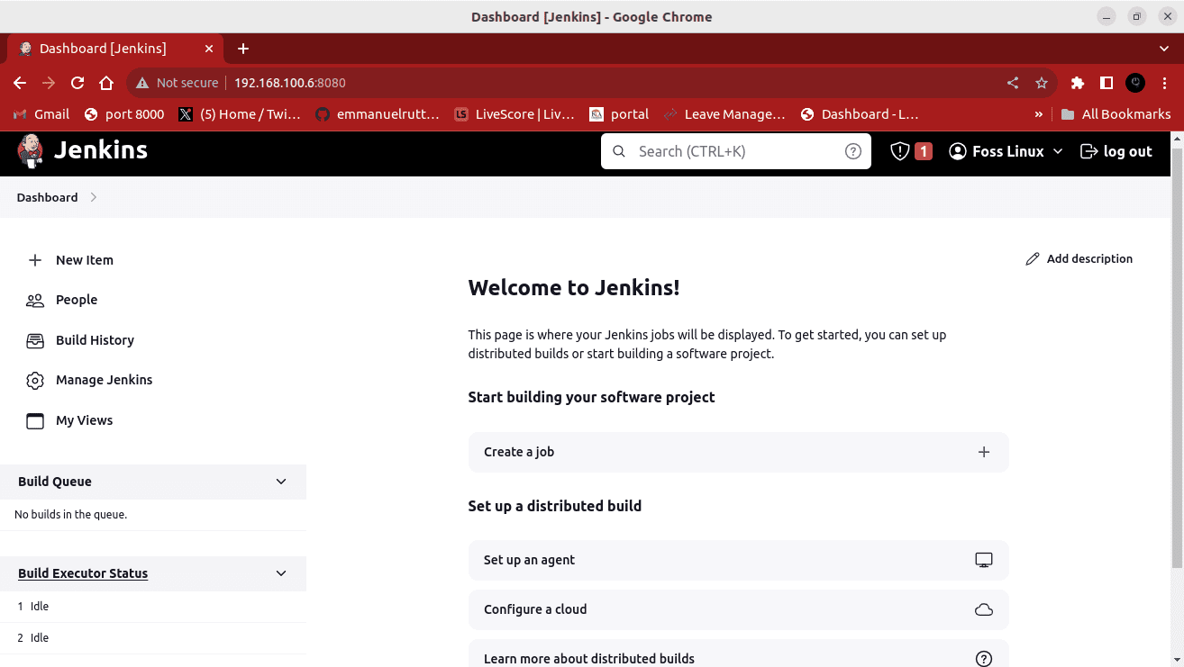 jenkins dashboard