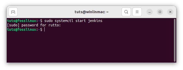 start jenkins