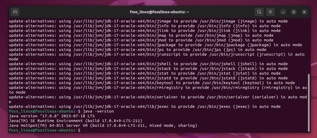 verifying jdk installation