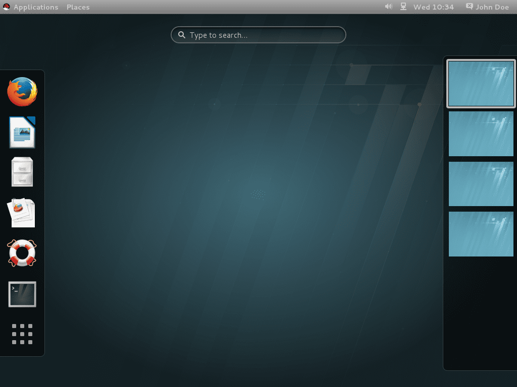 redhat linux with gnome