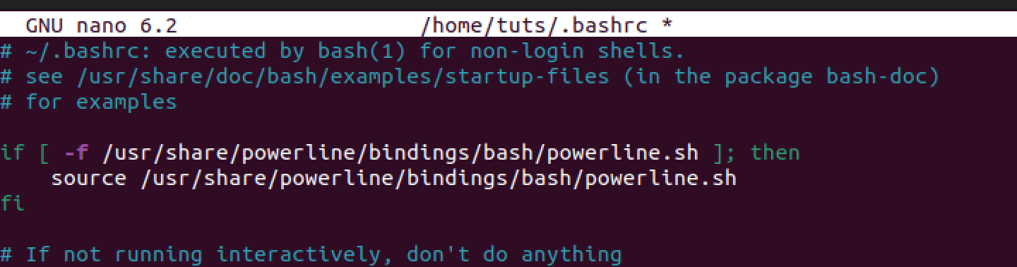 configure bash shell