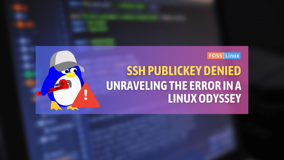 fixing the ssh publickey denied error