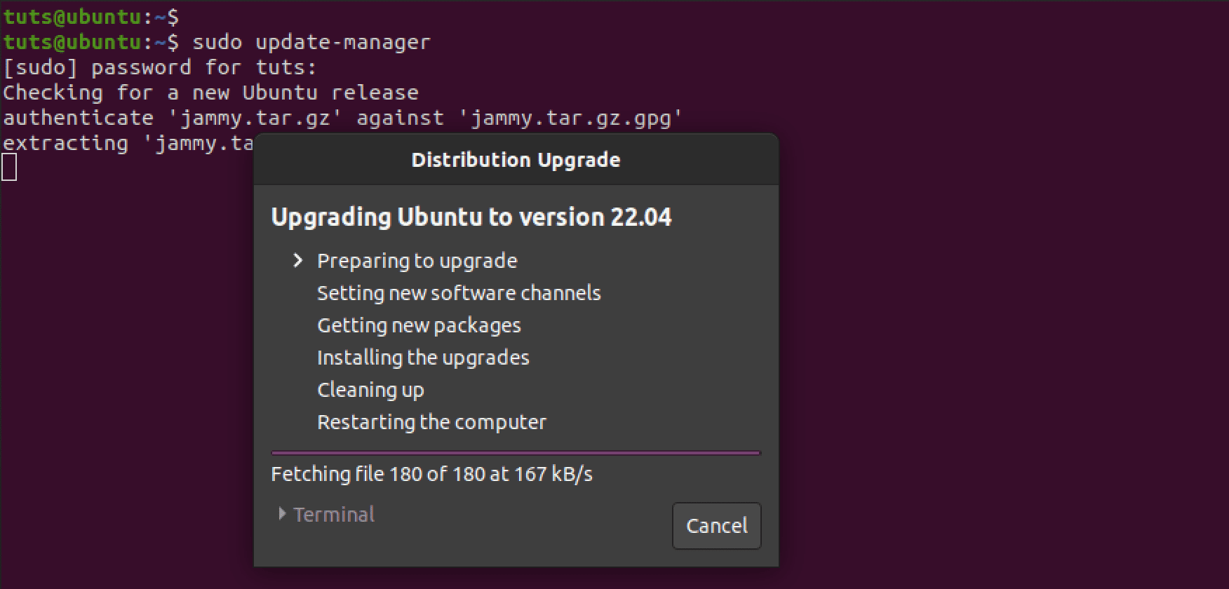 upgrading ubuntu