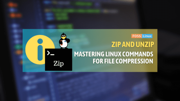 zip command linux