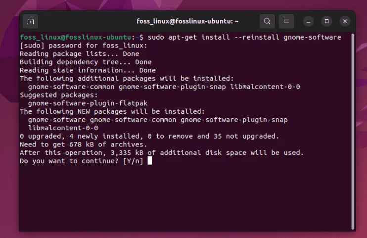 reinstalling ubuntu software